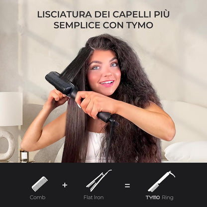 Spazzola Lisciante TYMO RING: La Soluzione Perfetta per Capelli Lisci e Brillanti