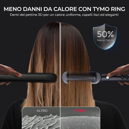 Spazzola Lisciante TYMO RING: La Soluzione Perfetta per Capelli Lisci e Brillanti